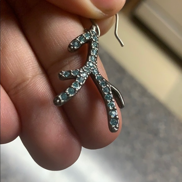 Blue Branches Earrings - Picture 3 of 3